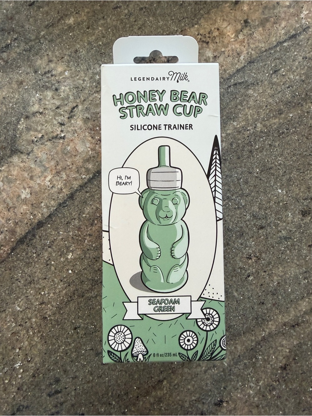 Legendairy Milk Honey Bear Silicone Straw Training Cup – Seafoam Green